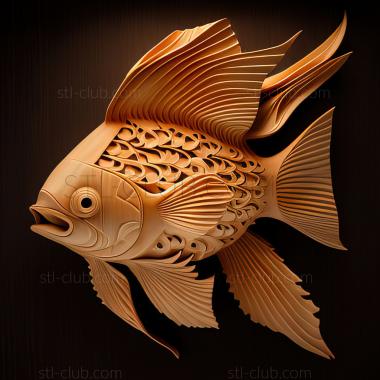 3D model st Shubunkin fish (STL)